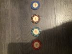 Casino Royal 007 James Bond Casino Chips $5 $25 $100 $500 Great Condition Rare