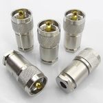 5pcs PL259 Plug for RG8X Mini8 LMR240 Male Clamp Compression Type Mini-8 UHF