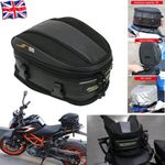 Motorcycle Tail Bag Waterproof Luggage Bag Seat Bag Motorbike Saddle Bag Black