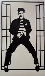 Elvis Jailhouse Rock Sticker / Decal vinyl decal sticker car wall window sticker