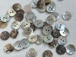 Pack 50 Vintage Mother Of Pearl MOP Shell Buttons 12.5mm 2 Hole Sewing Crafts