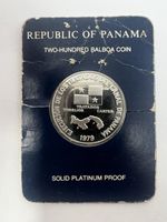 1979 Panama 200 Balboas  0.9800 Platinum Proof Coin Panama Canal Treaty #1524
