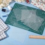 7x Sashiko Stencils Transparent Acrylic for Sewing Quilting Drawing Line