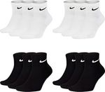 NEW For Nike Dri-Fit 6-Pair Crew Socks - Cushioned for Gym & Sport, Unisex