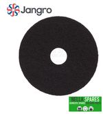 Jangro Black Floor Pad 20cm (8”) Stripping Pad Fibre Blend – HG108-BL