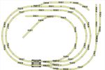 Hornby or Peco 00 Gauge Nickel Silver Layout for R8217 Trakmat - option 3