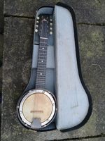 Antique banjo mandolin British made with case 1920's