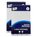 JMS we create smile A5 Shorthand Notebooks 6 Pack, 50gsm Top Spiral Wirebound