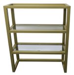 Brass Coated Upper Back Bar Display Shelving Unit