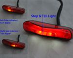 NEW Motorcycle LED Tail Light with Indicators Brake Stoplight COMPACT EASY FIT