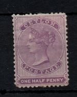 Ceylon 1864 1/2d mauve mint MH SG48c WS43887