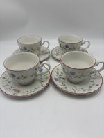 4 x Johnson Brothers “Summer Chintz” Tea Cups and Saucers