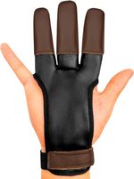 KESHES Archery Glove - Three Finger Tab - Durable Leather Protectors for Recurve