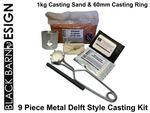 9 Piece Delft Style Sand Casting Bundle for Casting Gold Silver Bronze Aluminium