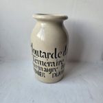VTG Mustard Pot Moutarde du Téméraire Bornier Dijon -No Lid Stoneware French Jar