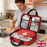 Complete First Aid Kit 391 Items Medical - Meets Standards for Home & Workplace