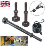 4X Smoothing Pneumatic Air Hammer Bits Set Steel Air Chisel Bits Spring Tool G