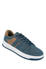Mens Wide Fit Touch-Fasten Trainers with Cushioned Footbed & Ankle Support,