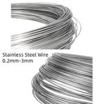 Wire 0.2mm-3mm Soft / Hard For Craft Beadsmith Jewellery Stainless Steel