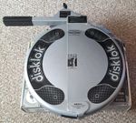 DISKLOK SMALL 35-39cm Silver Steering Wheel Anti Theft  Clamp Lock with box