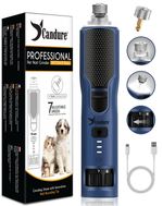 Candure Dog Nail Grinder 7-Speed Whisper Quiet Trimmer for Dark Navy