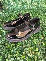 ON TREND BACK TO SCHOOL  BLACK PATENT MARY JANE BUCKLE WITH DETACHABLE BOW