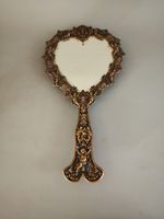 Antique Brass Handle Women Mirror