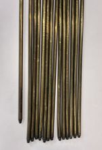 Job Lot 14 Antique Victorian Brass Stair Rods 24" Salvage Period Runner No Clips