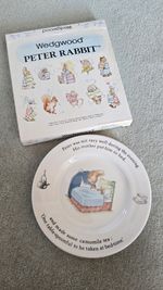 Peter Rabbit Nursery Plate by Wedgwood Plate 7”  - Beatrix Potter Bedtime
