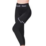 1/3 X Ladies / Women Full Length Seamfree Slimming Shaping Control Legging Black