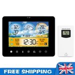Weather Station Radio Controlled Clock Calendar Indoor/Outdoor Thermometer UK