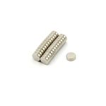 N35 Neodymium Disc Magnets - 6mm dia x 2mm thick - 0.61kg Pull