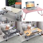 Folding Laptop Table Bed Tray Sofa Lap Portable Computer Desk Stand Breakfast UK