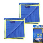 Goodyear 2pc Microfibre Waffle Microfibre Car Cleaning Cloth Wash Absorbent