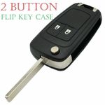 2 Button Flip Key Fob Case + Blade For Vauxhall Opel Astra Insignia