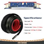 24360lbs Winch Rope For Dyneema Synthetic Tow Recovery 4WD Cable 10MM x 30M NEW