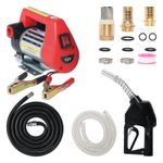 12V Portable Diesel Transfer Fuel Pump Kit 12V - With Automatic Nozzle
