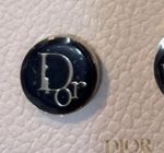 AUTHENTIC NEW CHRISTIAN DIOR BLUACK & SILVER DIOR PIN BADGE
