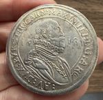 AUSTRIA. SILVER THALER. HALL MINT. DATED 1618.