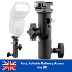 Flash Bracket Hot Shoe Umbrella Holder Mount Light Stand For DSLR Camera E Type