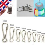 16-54mm Metal Snap Lanyard Clip Hook Gourd Buckle Keychain Camping Clasp Clip UK