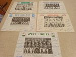 Cricket Teams 1973  England Australia West Indies etc with facsimile signatures