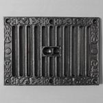 SOLID CAST BLACK AIR VENT VICTORIAN ANTIQUE HIT & MISS KENRICK 9x6" ~ AV04bl