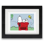 Peanuts Stamps Framed Enlargement of Snoopy Stamp from Royal Mail