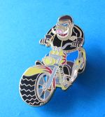 Rare Large HOG Biker, Motorcycle Lapel Badge. Harley,  Enamel, LE of 100. VGC.
