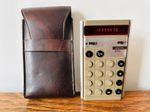 Anita 810 calculator 1970s in Original Brown Leather Case