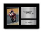 Carl Fogarty Signed WSBK Pre Printed Autograph Photo Memorabilia Gift