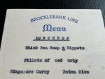 BROCKLEBANK LINE Ocean Liner / Ship MENU CARD X2 - Lucheon & Dinner 1963 vgc