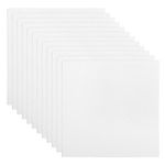 6x6" Canvas Boards for Painting, 12Pack 100%Cotton Blank Canvas Panel, White