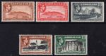 GIBRALTAR 1938-51 P. 14 1d, 1½d, 2d, 1s & 2s, SG 122/24, 127/28, MINT, CAT. £217